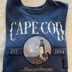 Hollister Navy Cape Cod Graphic Sweatshirt